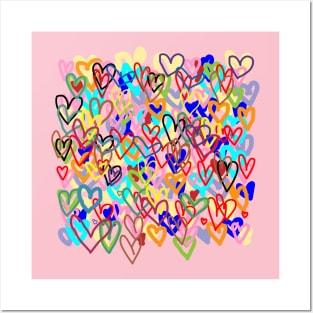 Heart Pattern Posters and Art